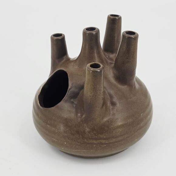 Mid century ceramic Oil lamp by Jan de Graaf-dutch design MCM Pottery Vintage - Picture 5 of 9